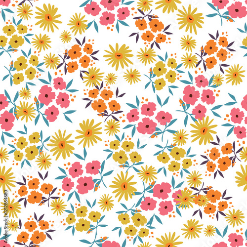 Wallpaper Mural Gentle vector vintage floral seamless pattern. Botanical flowers. Regency texture, baroque style hand-drawn background Torontodigital.ca