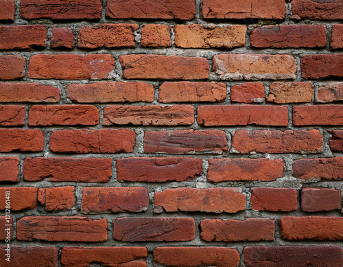 Weathered rustic charm of an aged brick wall vintage-inspired theme background content textured environment close-up viewpoint