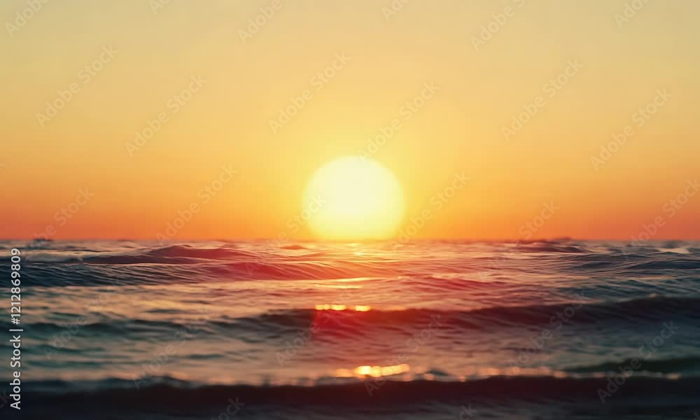 A tranquil sunset over calm ocean waters, casting warm hues across the sky and reflecting beautifully on the waves. A tranquil sunset over calm ocean waters, casting warm hues across the sky and reflecting beautifully on the waves.