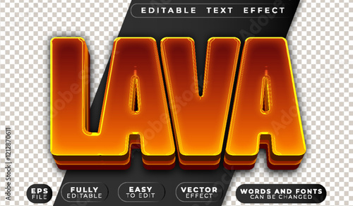 Lava Fire Grill Flame Fully Editable Vector Text File