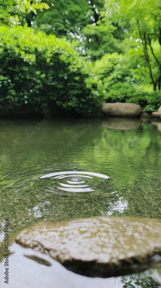 Fototapeta premium Garden Water Drop 