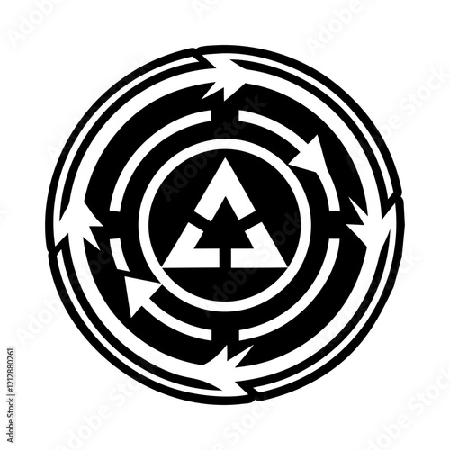 Gun hobo symbol icon in filled style