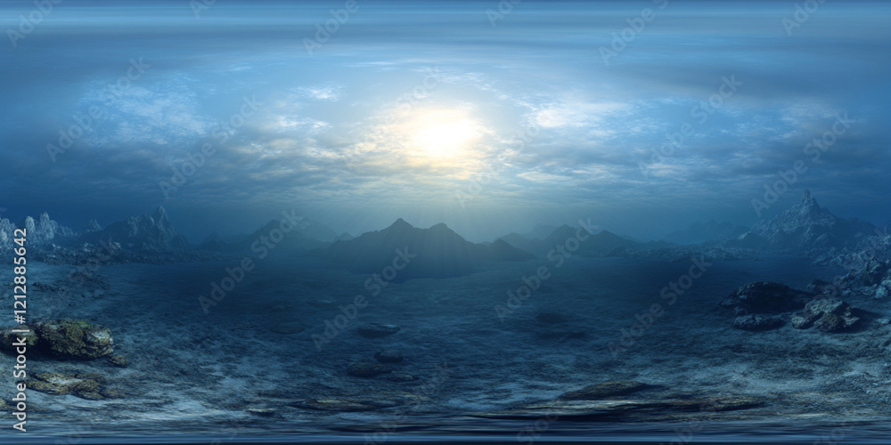 Fototapeta premium scene with rays of light