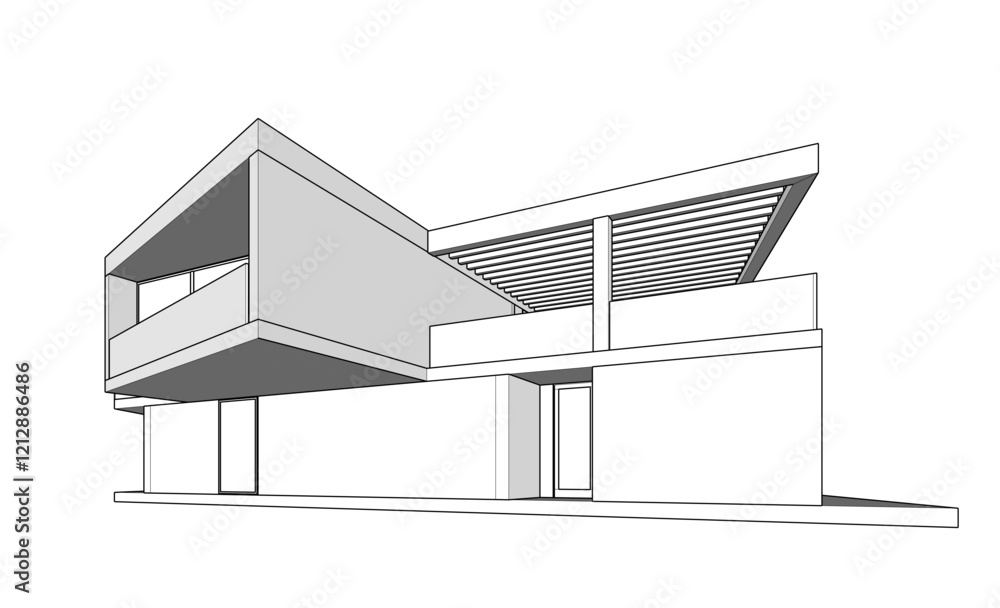 sketch of house sketch of house