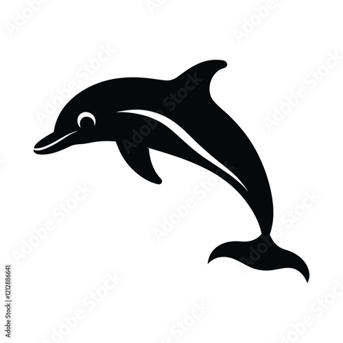 Wallpaper Mural dolphin isolated on white background Torontodigital.ca