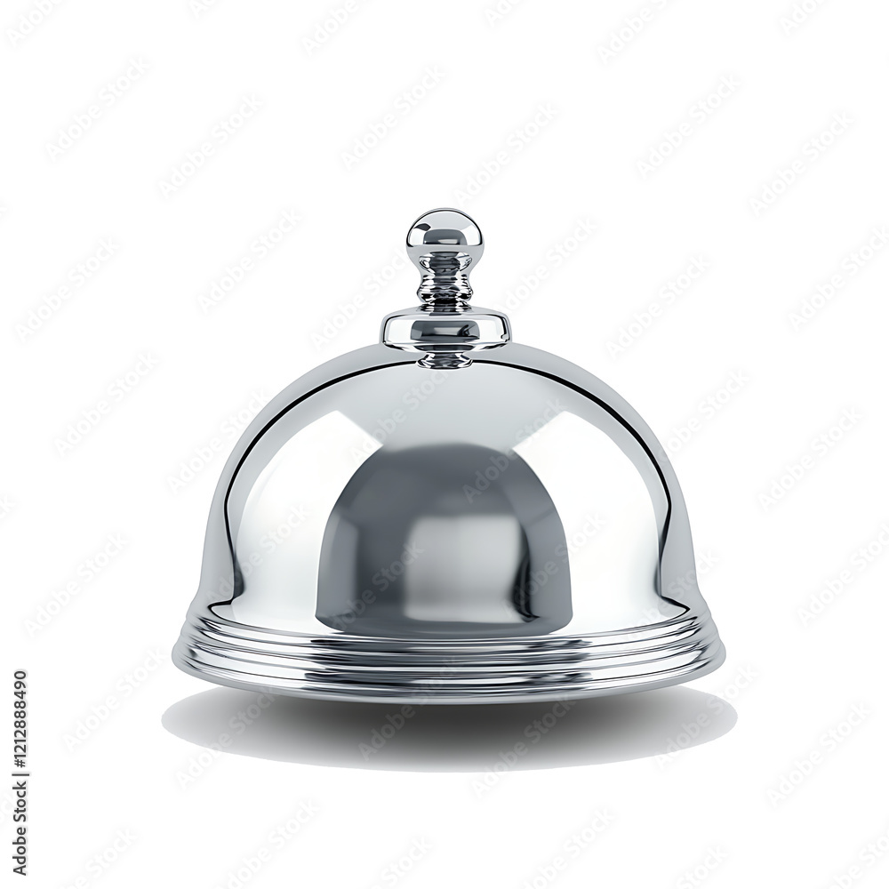 silver cloche bell isolated on white background.PNG silver cloche bell isolated on white background.PNG