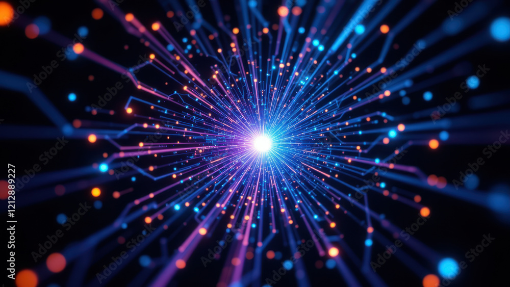 Gamma AI - Futuristic Neural Network Illustration Gamma AI - Futuristic Neural Network Illustration