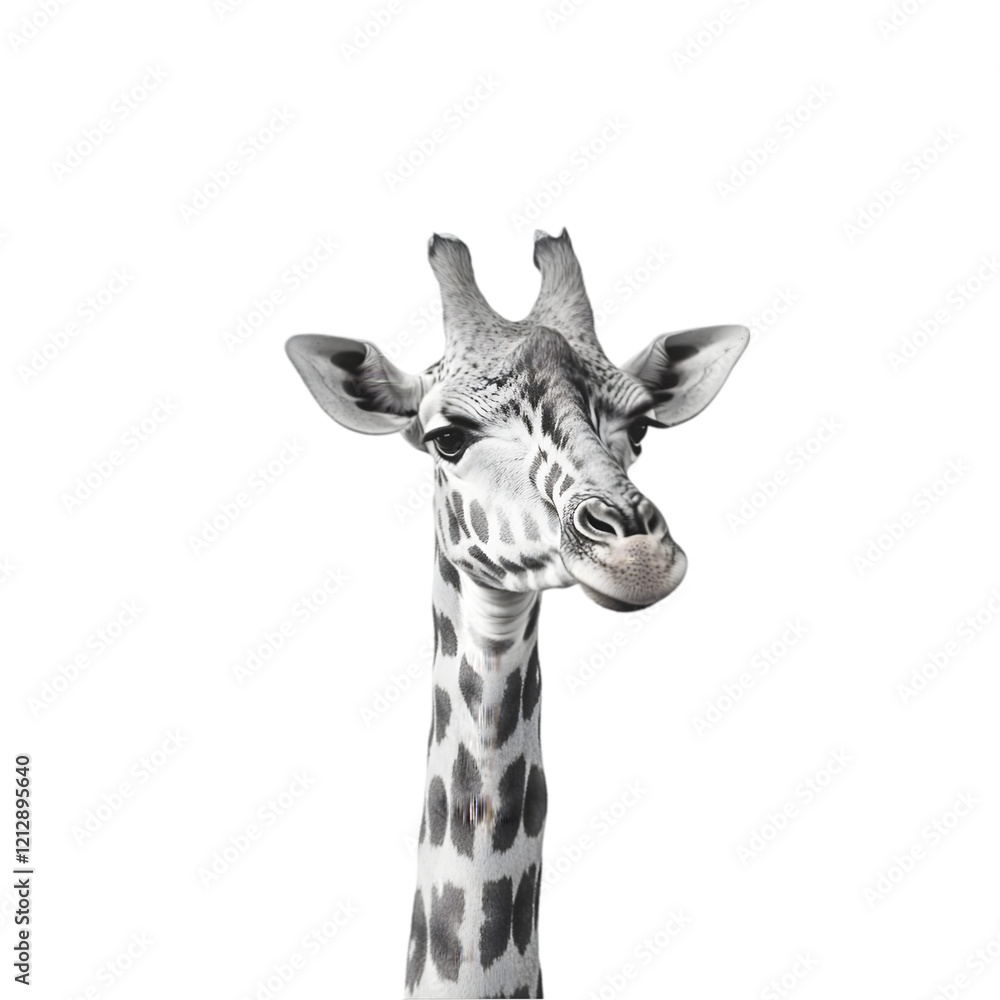 Obraz premium Majestic Giraffe Portrait Wildlife Animal Nature Safari Zoo Africa Wild Animal Mam