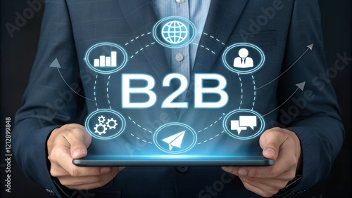 B2B Marketing, Business to business, e-commerce, institutional sales, Business Company Commerce Technology digital Marketing, supply chain, business action plan Strategy, internet online marketing.