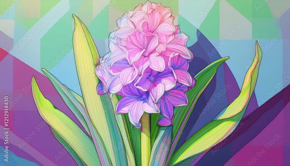 Φωτογραφία Colorful flowers blossom amid lush green leaves, radiating joy and the essence of springtime