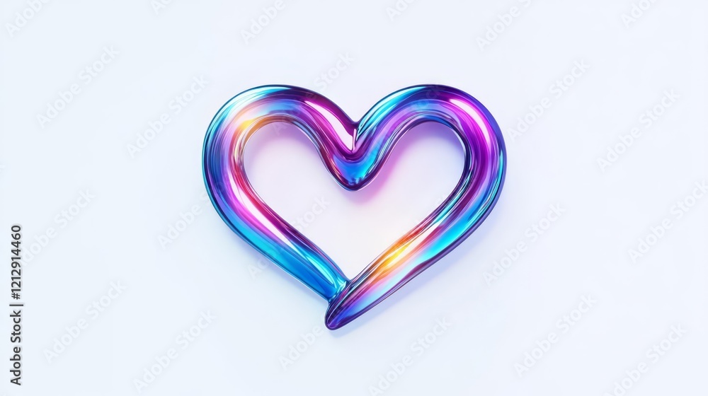 Colorful heart shape representing love and compassion. Colorful heart shape representing love and compassion.