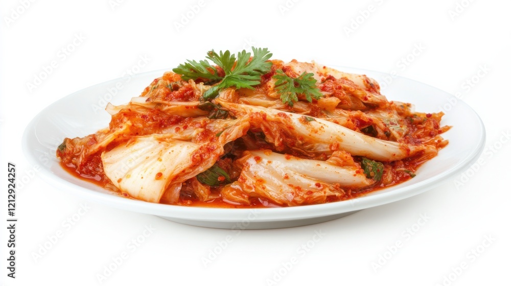 A plate of tangy kimchi pancakes served with spicy dipping sauce, Each pancake crispy on the outside and tender on the inside A plate of tangy kimchi pancakes served with spicy dipping sauce, Each pancake crispy on the outside and tender on the inside