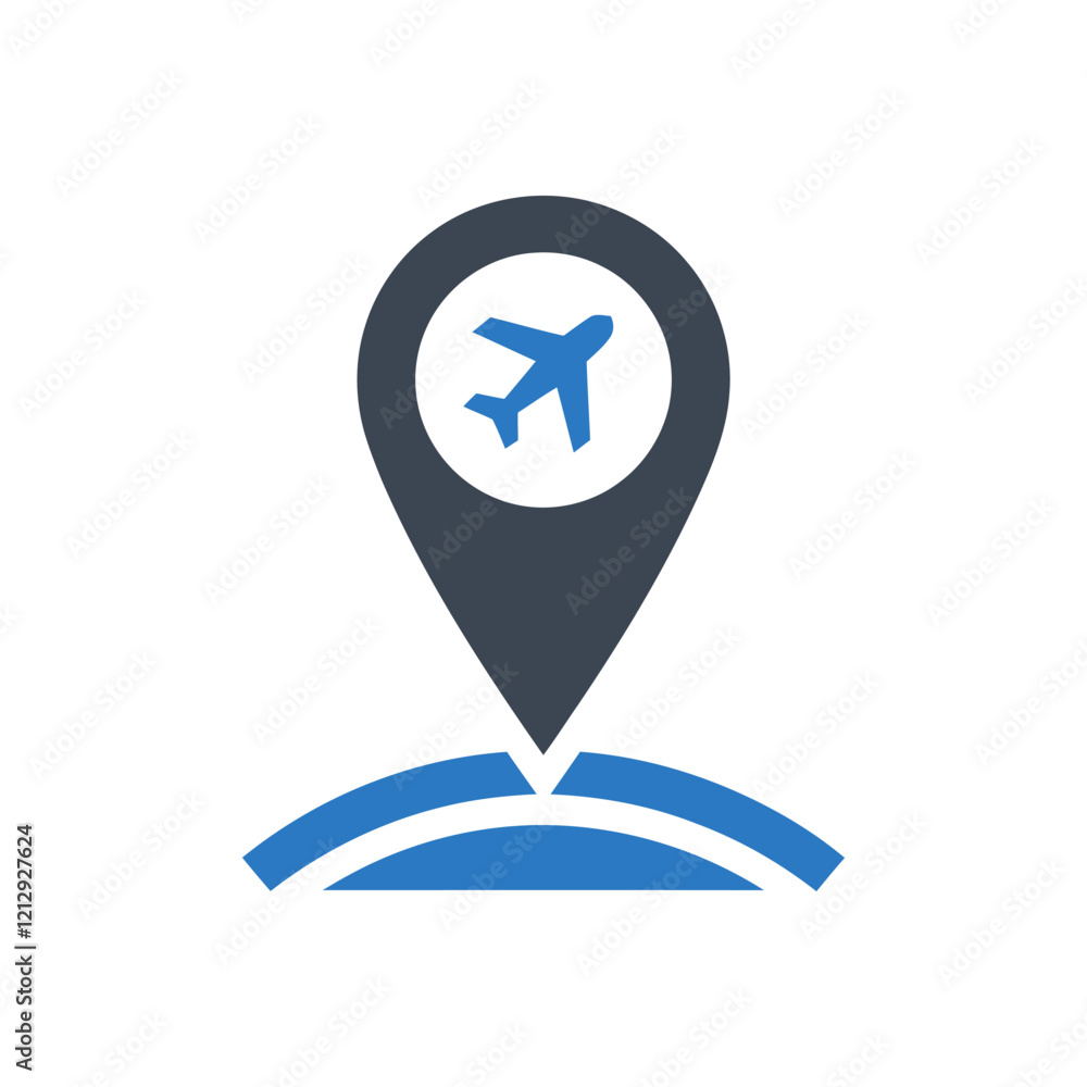 Fotografie Travel Pinpoint Icon