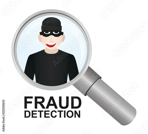 Fraud detection icon. vector illustration