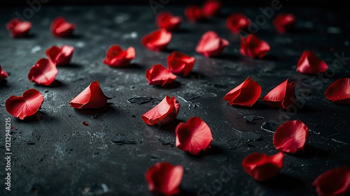 Free Photo Rose Day on Happy Valentine day red rose wallpaper black and white background