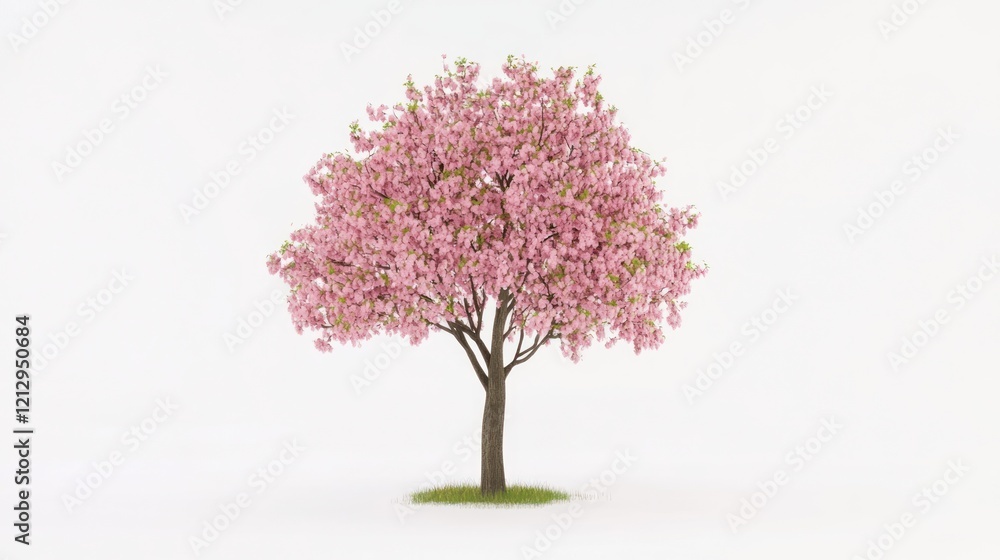 Obraz premium Pink Cherry Blossom Tree