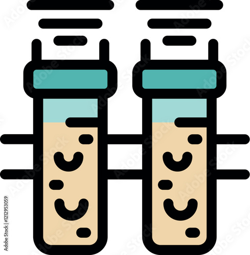 Two medical sample tubes are releasing vapor, indicating a laboratory experiment or analysis process