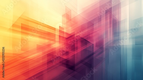 Abstract Colorful Geometric Shapes Background Design