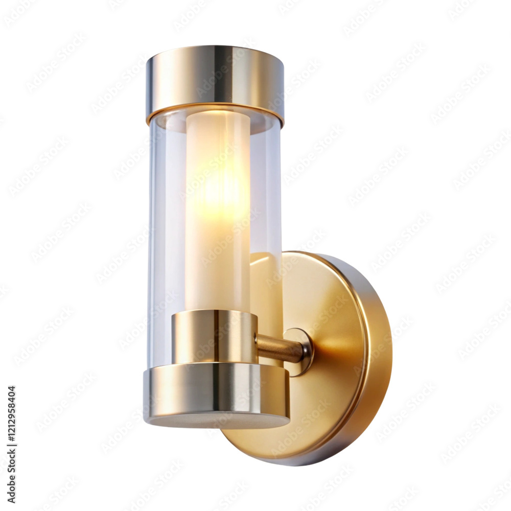 Cylindrical sconce light isolated on transparent background
Cylindrical sconce light isolated on transparent background