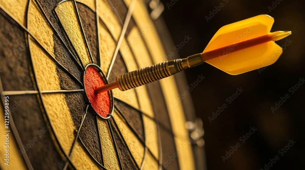 Dart Hitting the Bullseye: Precision and Focus in Action Dart Hitting the Bullseye: Precision and Focus in Action