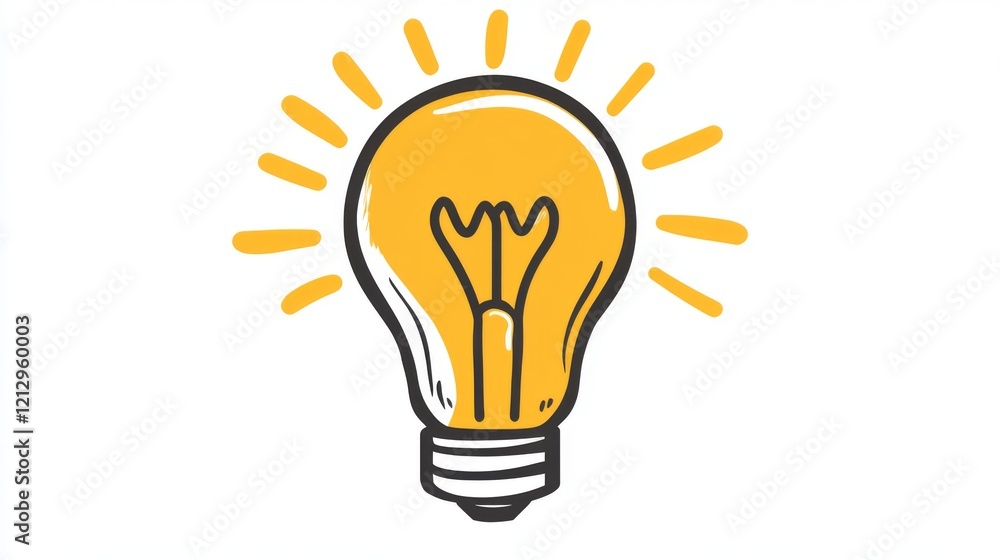 Illuminating Idea: Simple Lightbulb Design Illuminating Idea: Simple Lightbulb Design