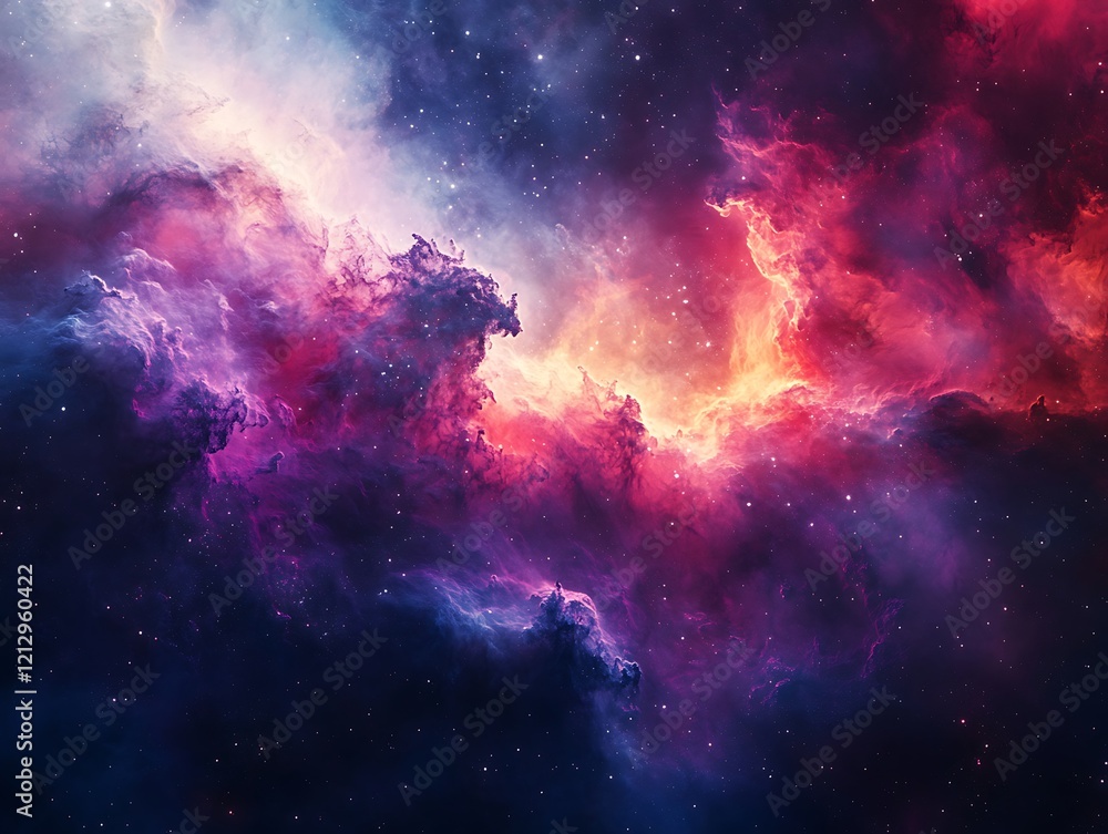 Stunning Cosmic Nebula with Vibrant Swirling Clouds of Gas and Dust in Deep Space, Showcasing a Colorful Interstellar Phenomenon with Dazzling Stars Stunning Cosmic Nebula with Vibrant Swirling Clouds of Gas and Dust in Deep Space, Showcasing a Colorful Interstellar Phenomenon with Dazzling Stars