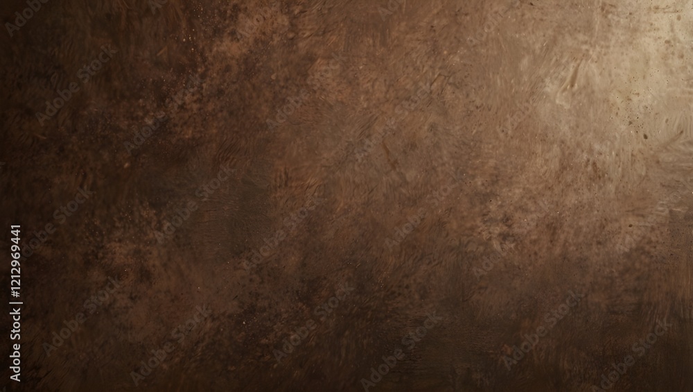 A dark, mottled brown textured background is shown. A dark, mottled brown textured background is shown.