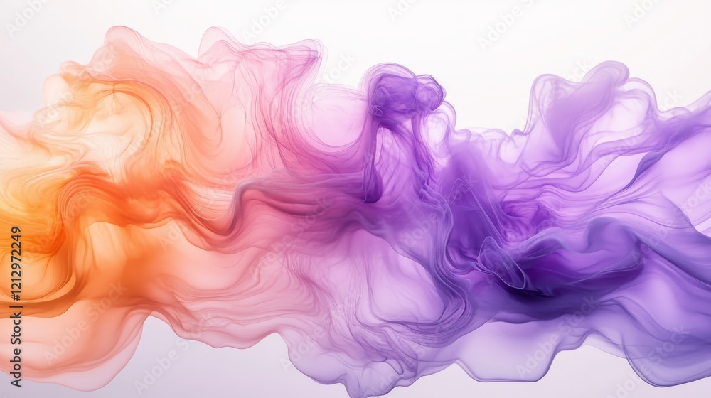 Abstract flowing fabric in shades of orange and purple Abstract flowing fabric in shades of orange and purple