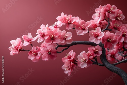 Wallpaper Mural Delicate Pink Cherry Blossoms Branching Out Torontodigital.ca