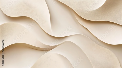 Light beige background featuring a soft geometric motif