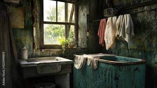 Rustic Laundry Room: A Glimpse into the Past photo