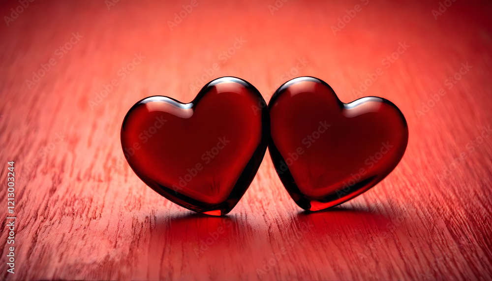 Valentines Day heart on red background Valentines Day heart on red background