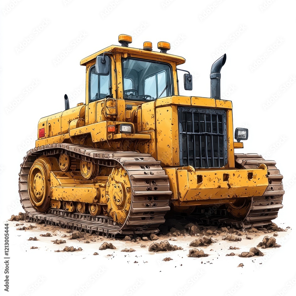 Yellow Bulldozer isolated on white background. Bulldozer icon. Construction Vehicle. Yellow Construction Bulldozer. Heavy yellow bulldozer on a white. Bulldozer tractor isolated on white Yellow Bulldozer isolated on white background. Bulldozer icon. Construction Vehicle. Yellow Construction Bulldozer. Heavy yellow bulldozer on a white. Bulldozer tractor isolated on white