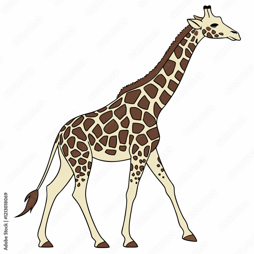 Obraz premium giraffe isolated on white