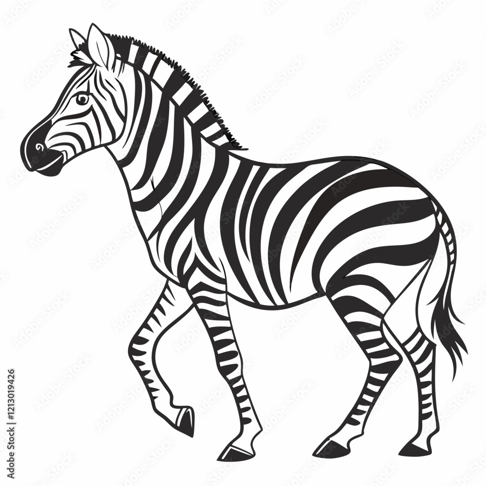 Fototapeta premium zebra vector illustration