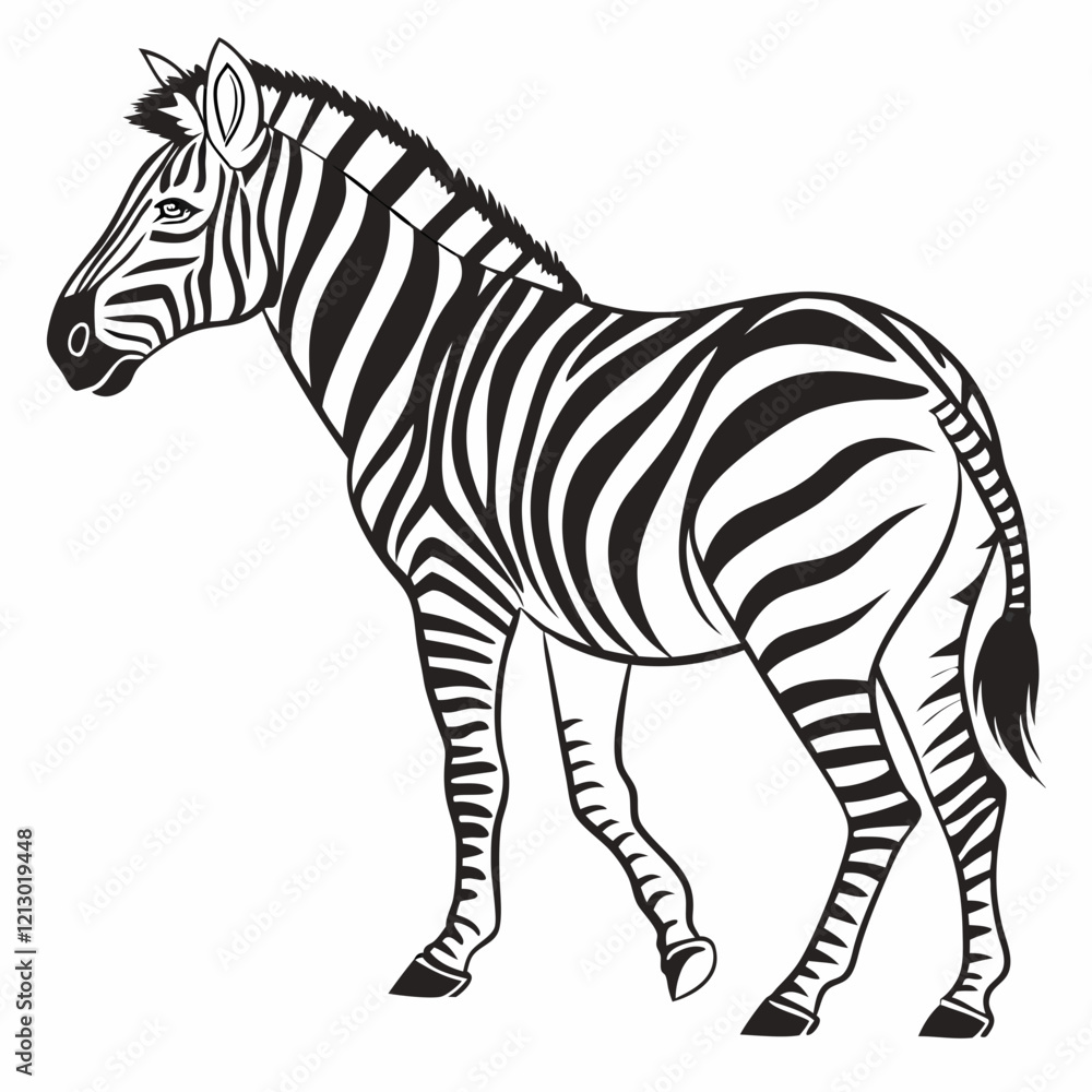 Fototapeta premium zebra vector illustration