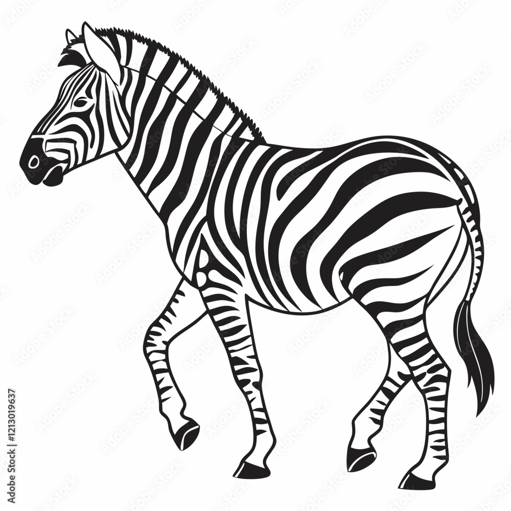 Fototapeta premium zebra vector illustration