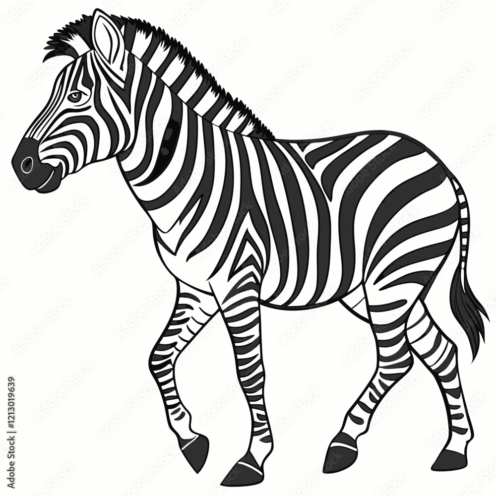 Obraz premium zebra vector illustration