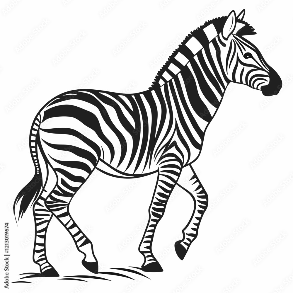 Obraz premium zebra vector illustration