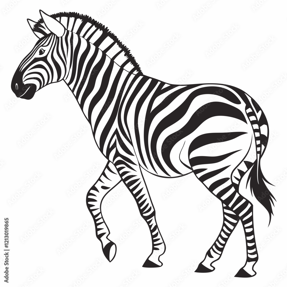 Obraz premium zebra vector illustration