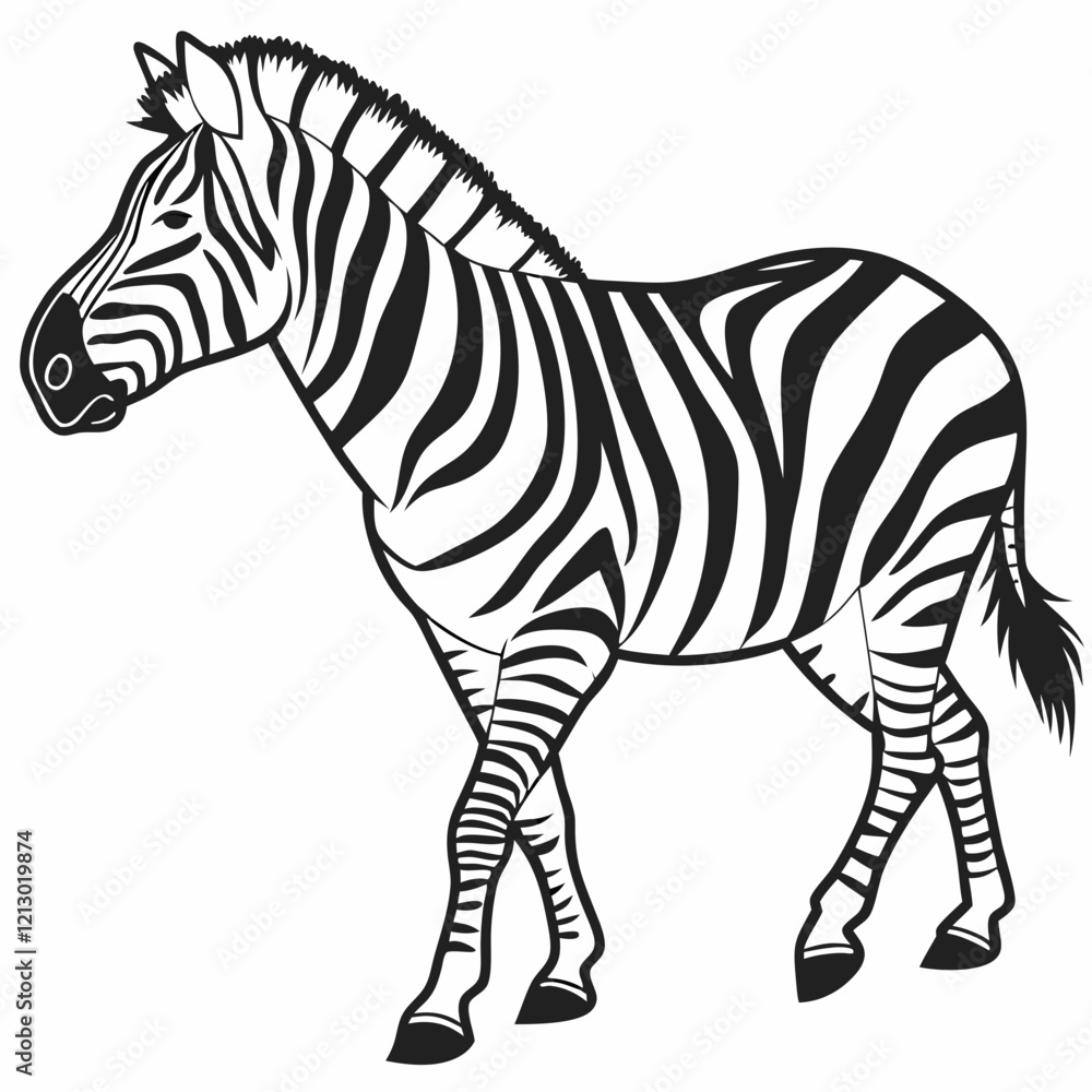 Fototapeta premium zebra vector illustration