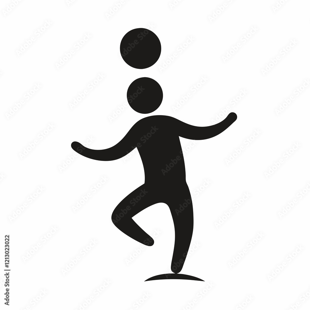 Jumping player silhouette vector Jumping player silhouette vector