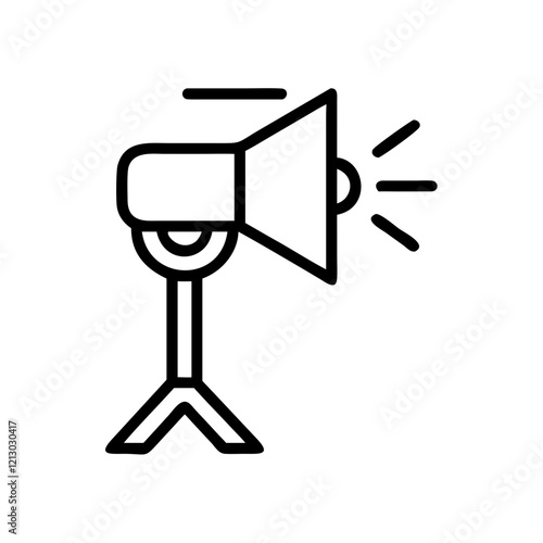 Licht oder Lautsprecher Symbol 