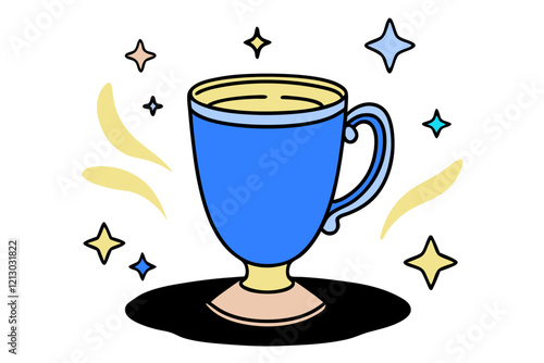 gold cup with a cup