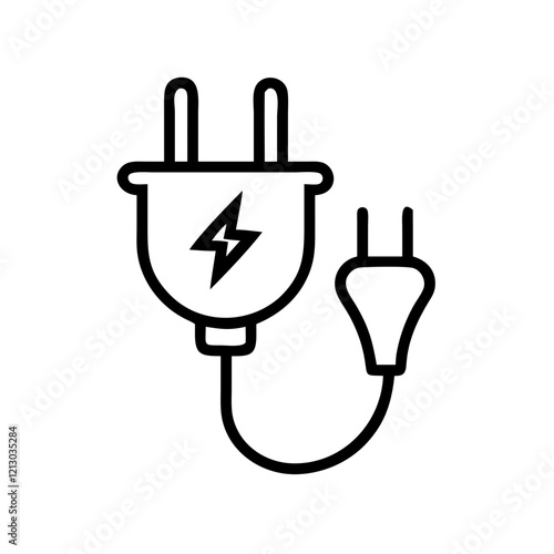 Elektrischer Stecker Symbol