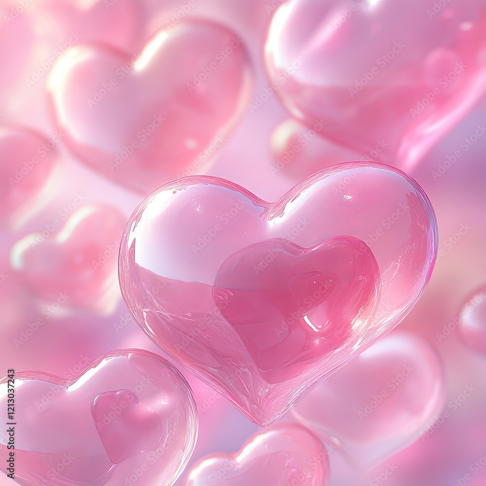 Soft Romantic Pink Hearts with Subtle Abstract Flow, Perfect for Valentine’s Day or Love-Themed Designs Soft Romantic Pink Hearts with Subtle Abstract Flow, Perfect for Valentine’s Day or Love-Themed Designs
