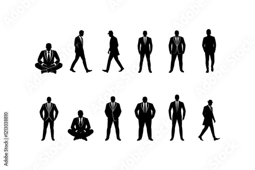 Man group silhouette05