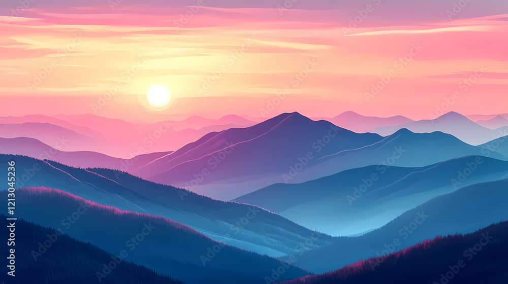 Mountains blue ridge parkway nc. Majestic Ridge. Illustration Mountains blue ridge parkway nc. Majestic Ridge. Illustration