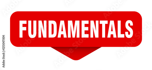 fundamentals sticker. fundamentals sign on transparent background