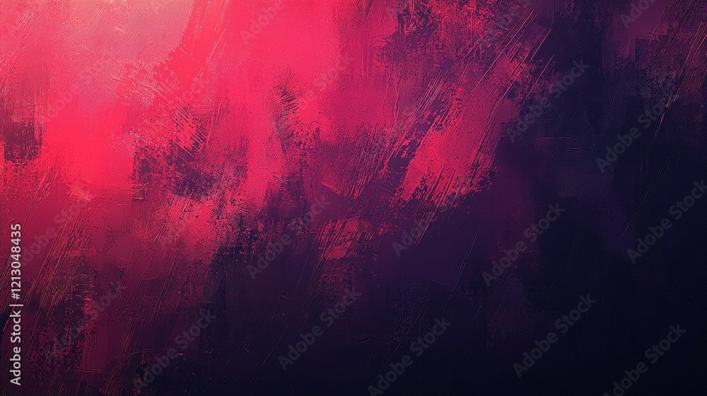 Fototapeta premium Red abstract background with textured brushstrokes.